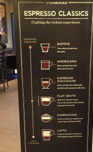 Tipi di espresso starbucks
